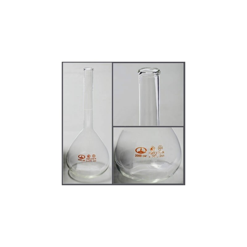 Колба мерная 1-2000-2 с одной меткой