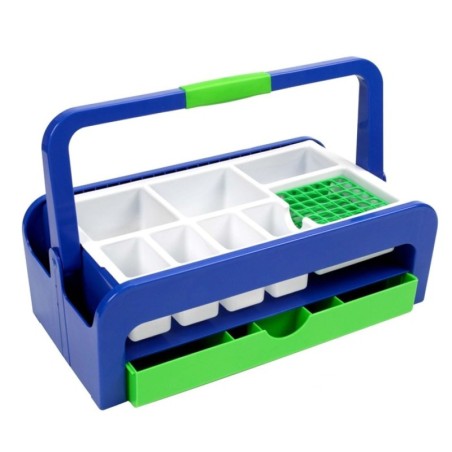 Контейнер-сумка 429х265х172мм с штативом для пробирок 13мм