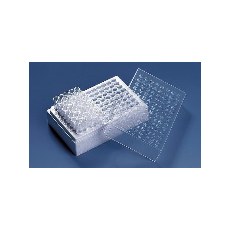 Микропробирка 1,2мл  с крышкой (уп-1штатив по 96шт)