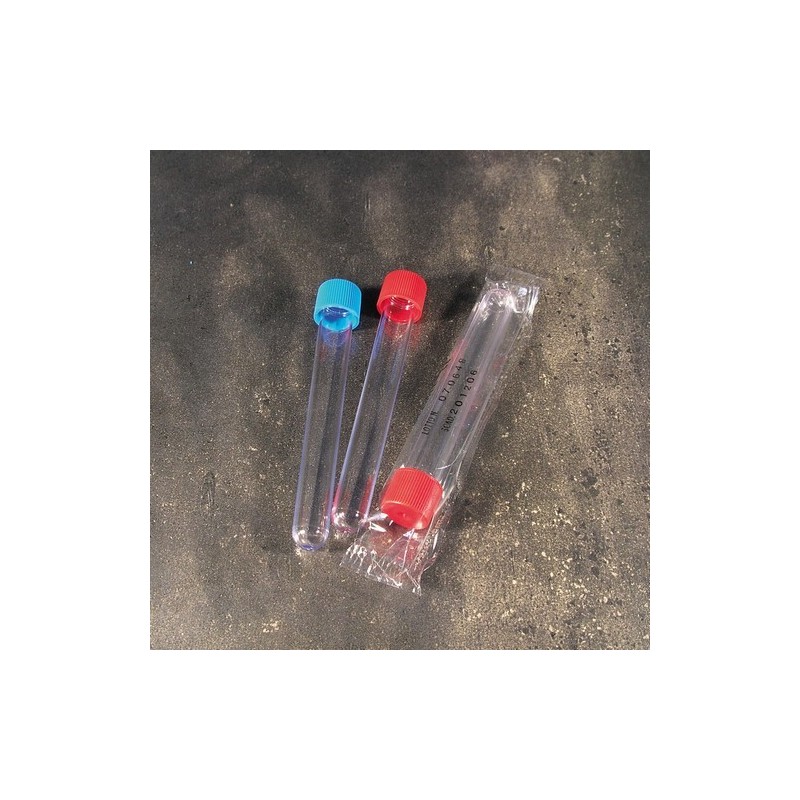 Пробирка 15мл PS цилиндрическая, с крышкой (стерильная) в инд. уп.