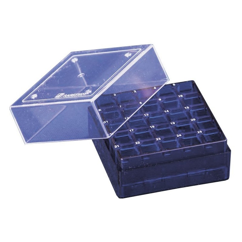 Штатив для криопробирок 1,2-2,0мл, 25 гнезд, синий