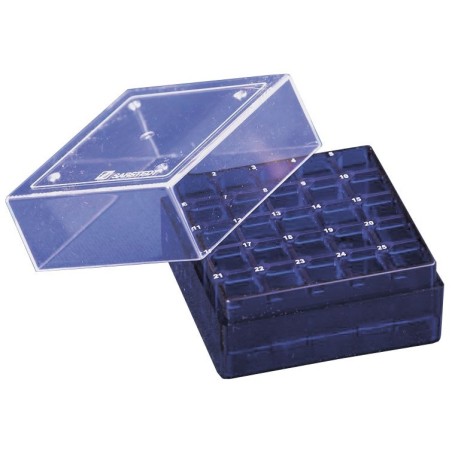 Штатив для криопробирок 1,2-2,0мл, 25 гнезд, синий