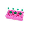 Штатив для пробирок на 15 и 50мл, 255х137х72мм, розовый