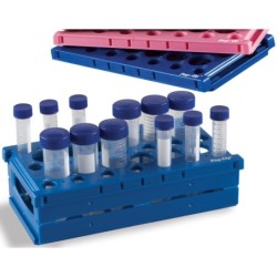 Штатив для пробирок на 15 и 50мл, 255х137х72мм, синий