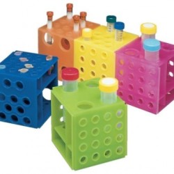 Штатив CUBE RACK, РР, для пробирок: (4) 50мл,(10) 15мл,(12) 12х75 или 12х100,(16) 1,5-2,0 мл