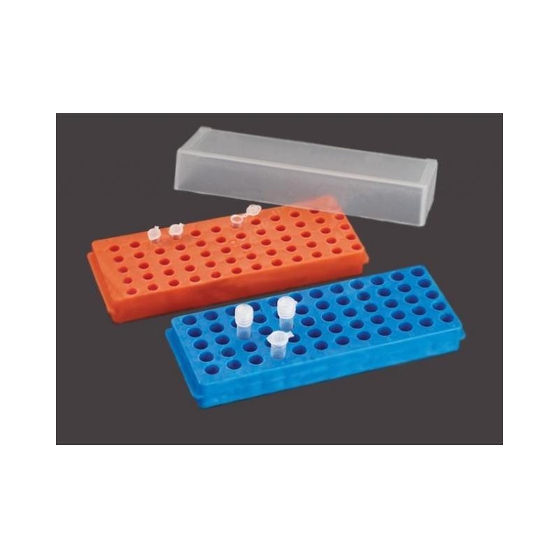 Штатив для микропробирок 1,5млх60гнезд, 0,5млх60гнезд двусторонний