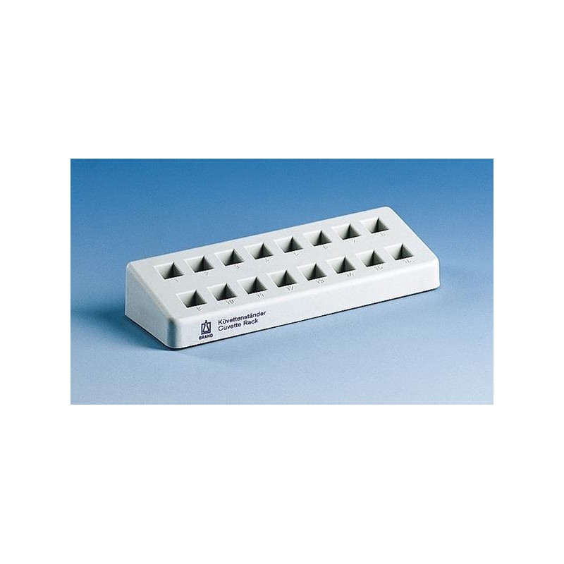 Штатив для кювет  210х70х38мм на 16гнезд, серый
