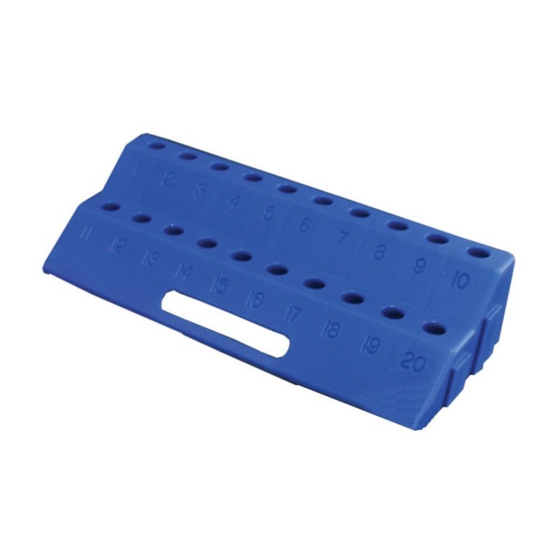 Штатив для микропробирок 1,5-2,0мл, 20 гнезд, синий