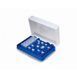 Штатив для микропробирок 0,2мл, 96 гнезд с крышкой