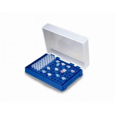 Штатив для микропробирок 0,2мл, 96 гнезд с крышкой