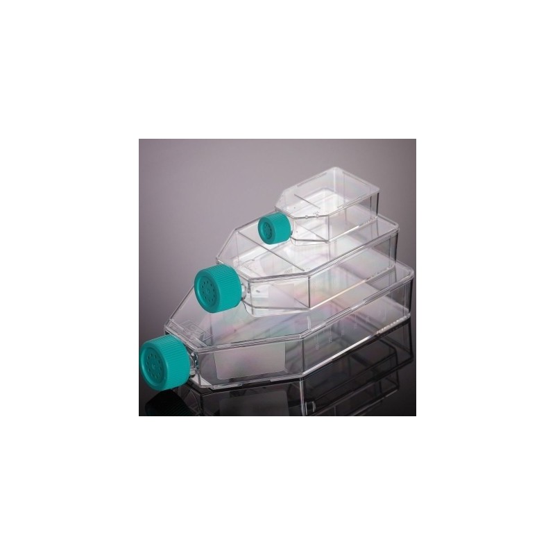 Матрацы 50мл, наклонное горлышко, вентилируемая зеленая крышка, стерильные(уп-10шт)