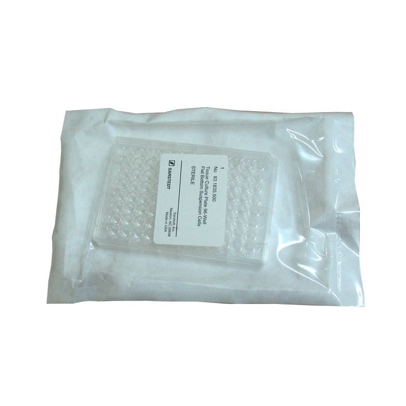 Планшет 96 лунок, плоское дно, с крышкой