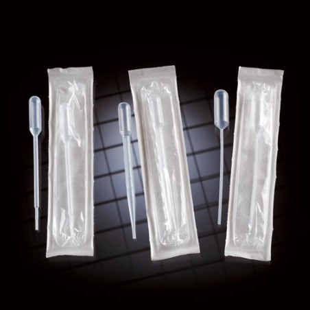 Пипетка Пастера 1мл, РЕ, длина 150мм, градуированная, стерильная в инд. упаковке