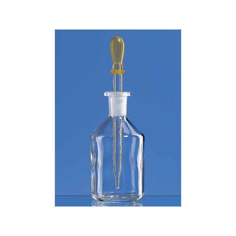 Капельница с пипеткой  50мл, прозрачное стекло