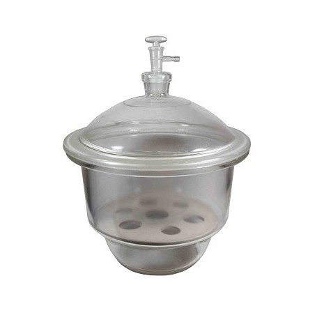 Эксикатор 210х270х298мм с краном, с фарфоровой вставкой