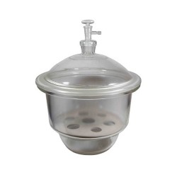 Эксикатор 150х215х233мм с краном, с фарфоровой вставкой (Китай)