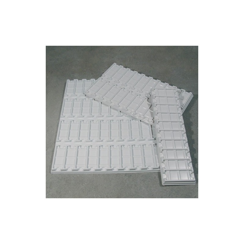 Планшет на 20 гнезд для предметных стекол, белый, 340х190мм