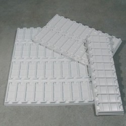 Планшет на 40 гнезд для предметных стекол, белый, 340х400мм