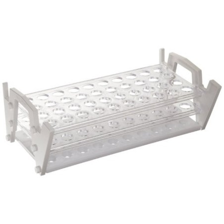 Штатив для скашивания сред для пробирок d-15-16мм, 40 гнезд