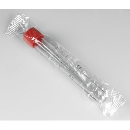 Пробирка 15мл PS цилиндрическая, с крышкой (стерильная) в инд. уп.