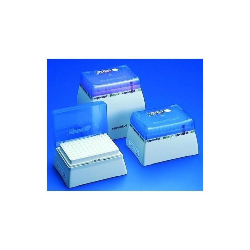 Наконечники 0,5-10 мл  Eppendorf в штативе по 24шт