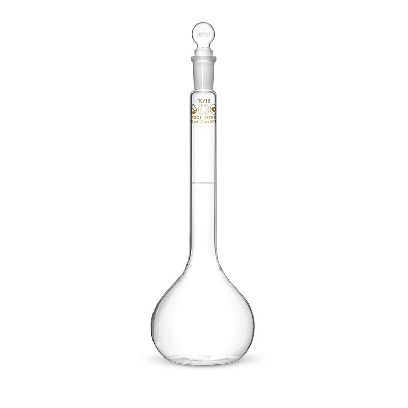 Колба мерная 2-2000-2 со стеклянной пробкой
