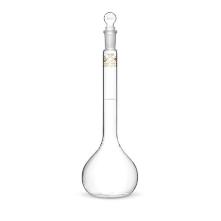 Колба мерная 2-2000-2 со стеклянной пробкой