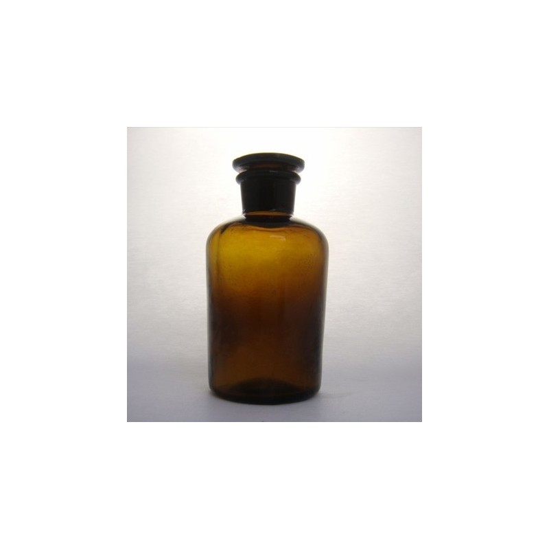 Бутыль 250мл темное стекло, притертая крышка, узкое горло