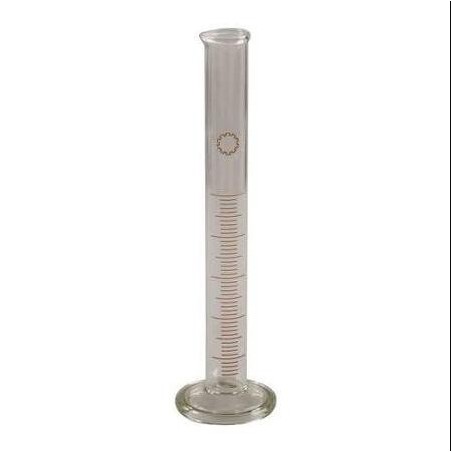 Цилиндр мерный 1-250-1 с носиком на стеклянном основании (Китай