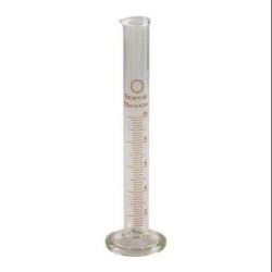 Цилиндр мерный 1-100-2 с носиком на стеклянном основании (Китай)