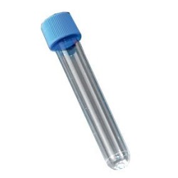 Пробирка 10мл 16х100мм PS цилиндрическая с крышкой