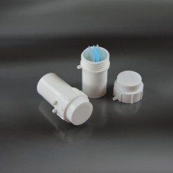 Контейнер для 10 предметных стекол, РР с закручивающейся крышкой, 48х86 мл (кор-250 шт)