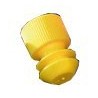 Пробка для пробирок диаметром 16мм, желтый цвет РЕ