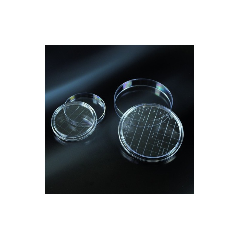 Чашка Петри 55мм cо счетной сеткой (стерильная) (уп-10шт)