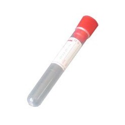 Пробирка 10мл 16х100мм PP цилиндрическая с этикеткой с пробкой (стерильная)