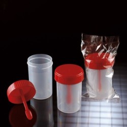 Контейнер 60мл для экскрементов РР/РЕ, стерильный