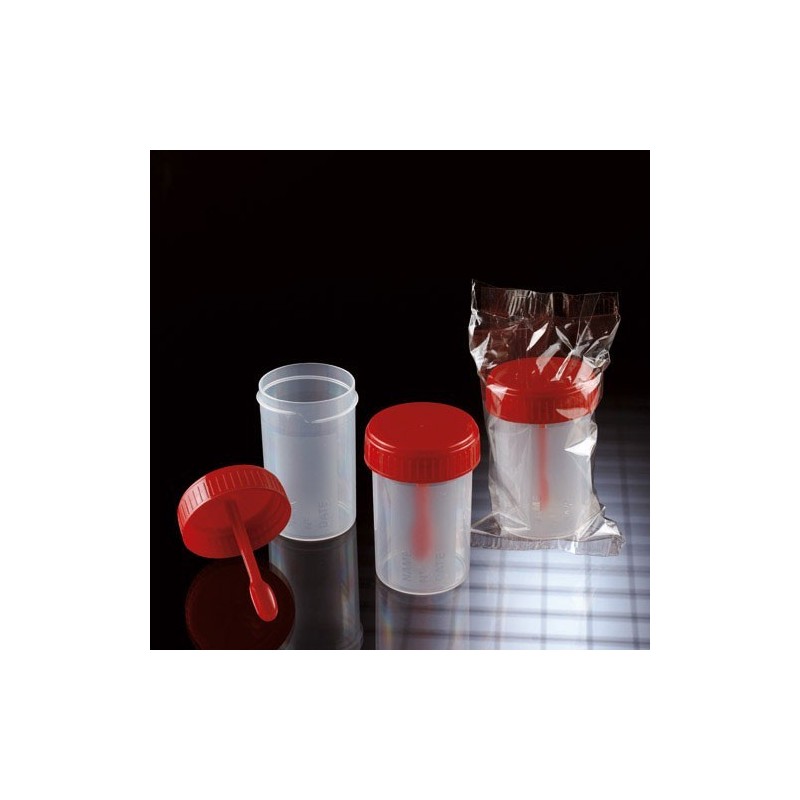 Контейнер 60мл для экскрементов РР/РЕ, стерильный