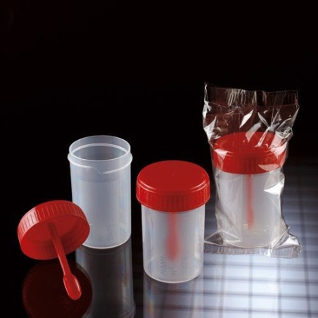 Контейнер 60мл для экскрементов РР/РЕ, стерильный
