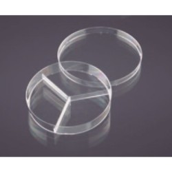 Чашка Петри 90мм, 3 секции, вентилируемая (асептически упакованы) (уп-20шт)