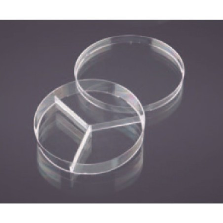 Чашка Петри 90мм, 3 секции, вентилируемая (асептически упакованы) (уп-20шт)