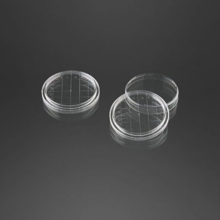 Чашка Петри 55мм cо счетной сеткой тройная вентиляция (стерильная) (уп-10шт)