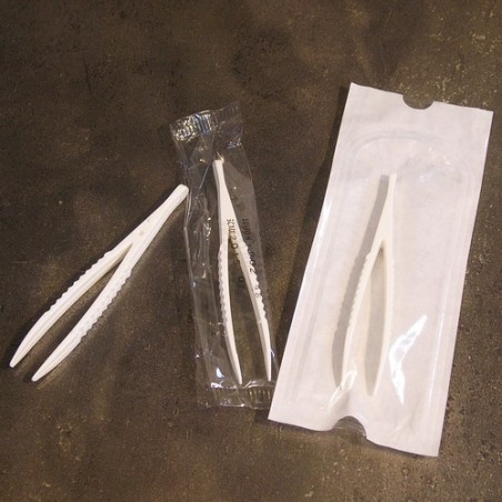 Пинцет длина 124мм ABC  стерильный в инд.уп.