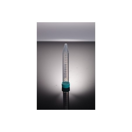 Пробирка 15мл PS коническая, с крышкой (уп-1штатив по 50шт)