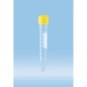 Пробирка 10мл 16х100мм PP коническая с этикеткой с крышкой стерильная (уп-100шт)