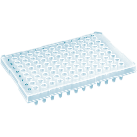 Планшет 96 лунок с полуокантовкой, объем лунки-0,3мл (уп-25шт)