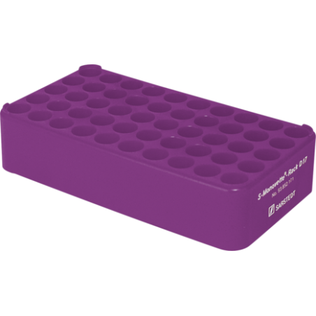 Штатив для пробирок d-17мм, 50 гнезд, фиолетовый