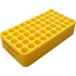 Штатив для пробирок d-17мм, 50 гнезд, желтый