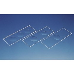 Стекло предметное 76х25х1,2мм с 1-ой лункой