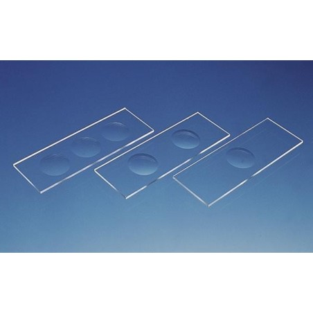 Стекло предметное 76х25х1,2мм с 1-ой лункой