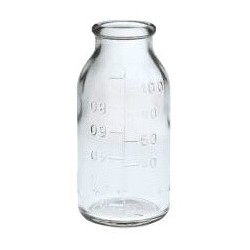 Бутылка БК3-100 мл с гладкой горловиной,градуированная